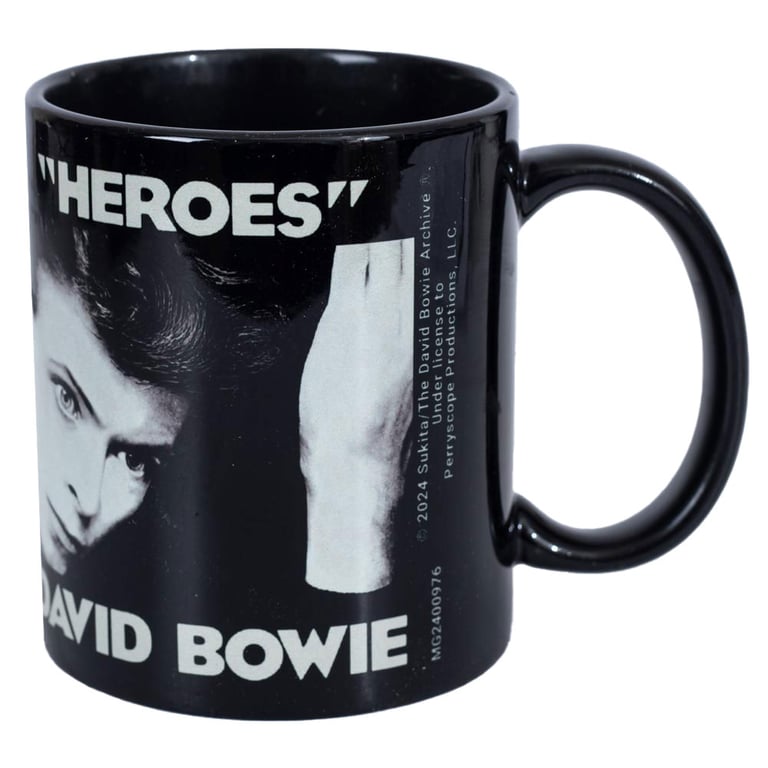 David Bowie Heroes Ceramic Coffee Mug - Iconic Album Cover Design