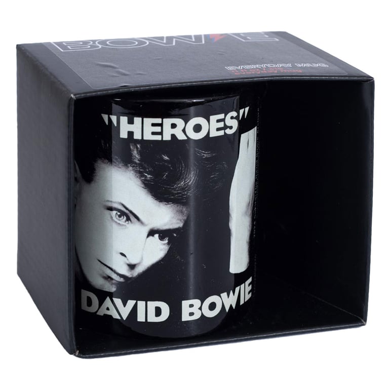 David Bowie Heroes Ceramic Coffee Mug - Iconic Album Cover Design