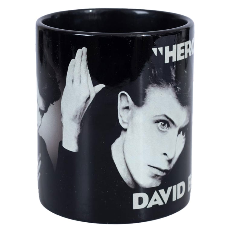 David Bowie Heroes Ceramic Coffee Mug - Iconic Album Cover Design