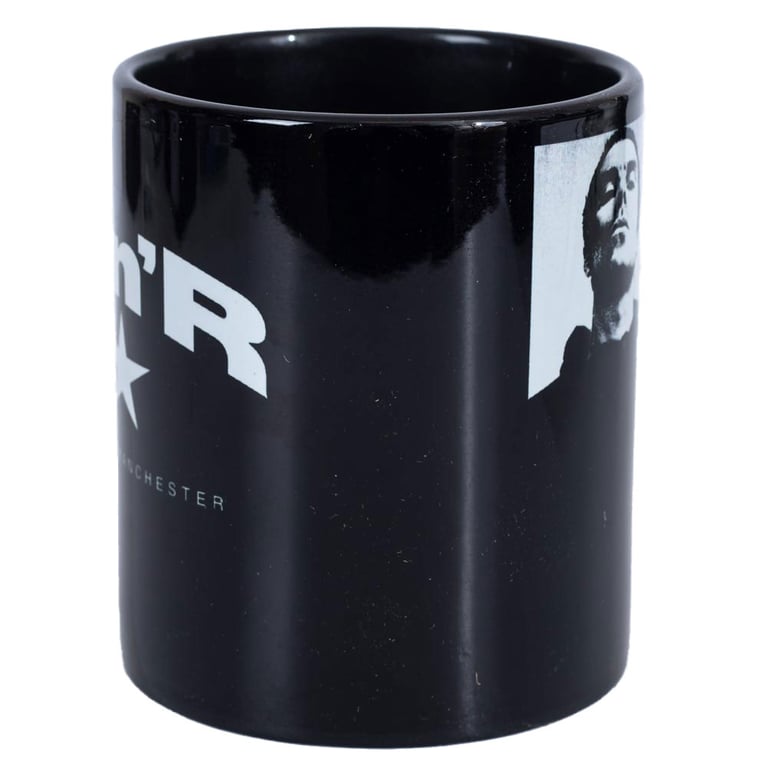 Liam Gallagher Manchester RnR Ceramic Coffee Mug - Black & White Design