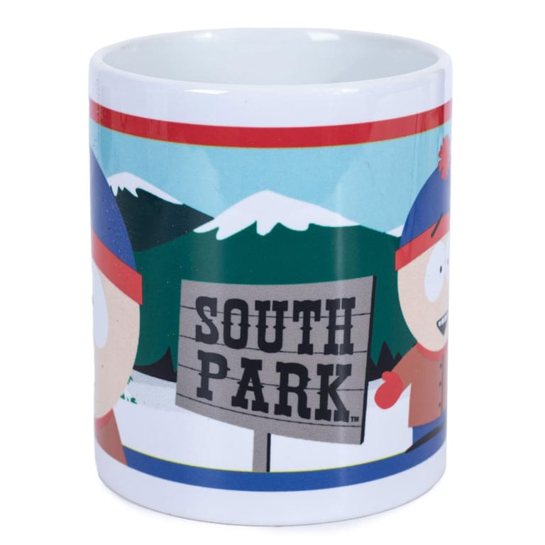 South Park Stan Ceramic Coffee Mug Featuring Iconic Sign Design