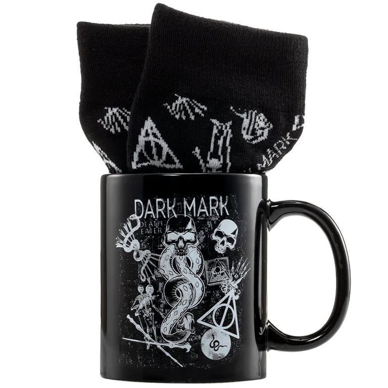Harry Potter Dark Arts Mug & Sock Gift Set - Home Decor, Official Merchandise