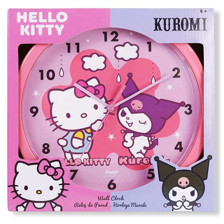 Hello Kitty Modern Plastic Wall Clock with Quartz Movement
