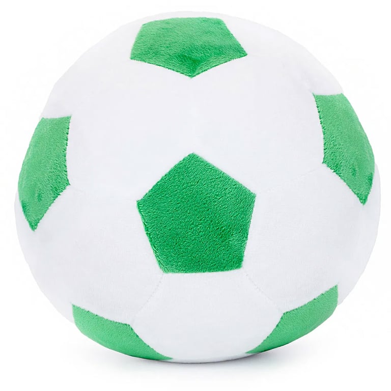 Celtic FC Soft Plush Football - Green and White Panels, 100 Polyester