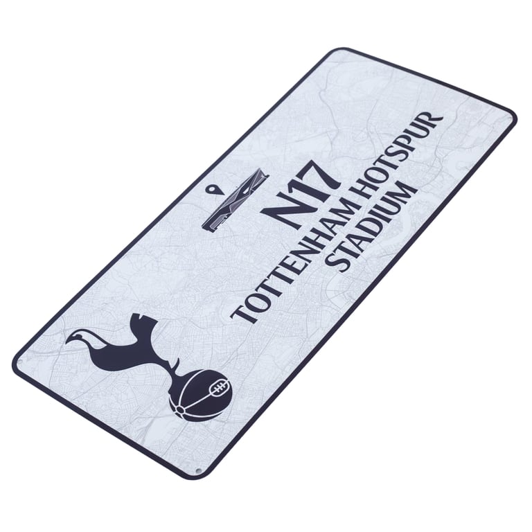 Tottenham Hotspur FC Route To Sign - Metal Stamped Wall Art with Stadium Map Design