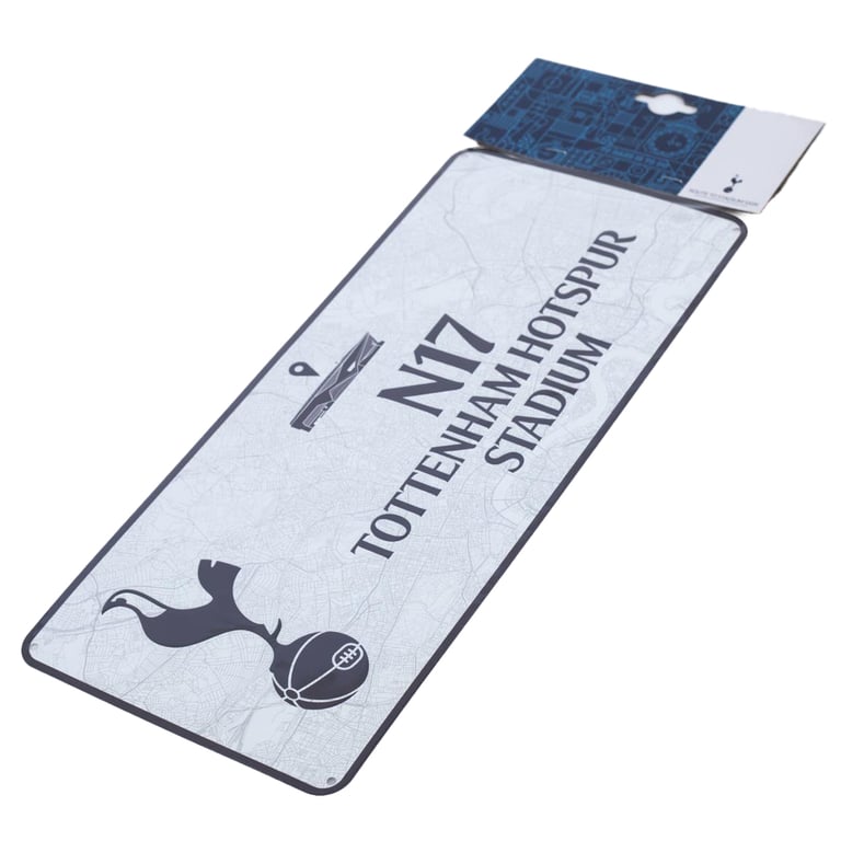 Tottenham Hotspur FC Route To Sign - Metal Stamped Wall Art with Stadium Map Design