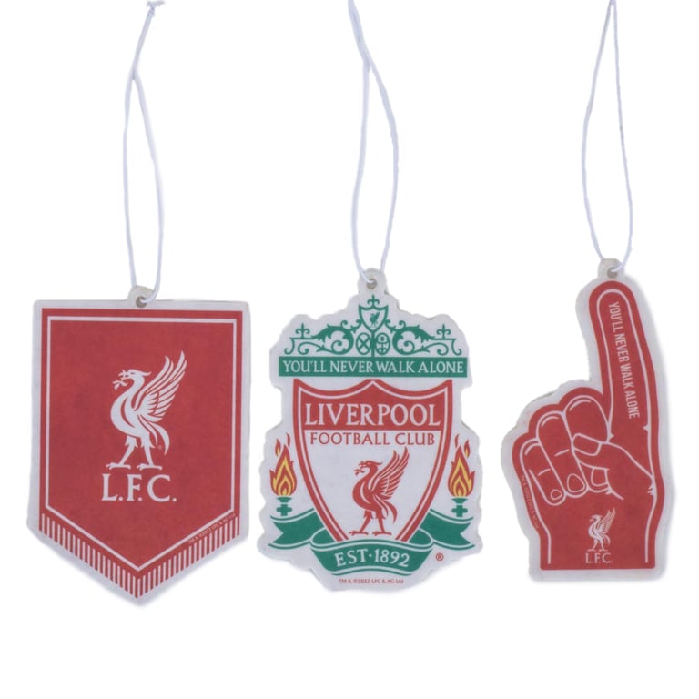 Liverpool FC Crest 3pk Long Lasting Air Fresheners - Stadium Scent Home Fragrance