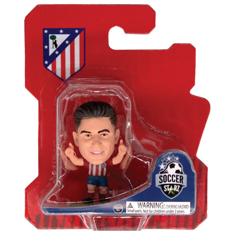 Julian Alvarez Atletico Madrid SoccerStarz Collectible Figure - 5cm Tall Figurine in Classic Home Kit on Green Base