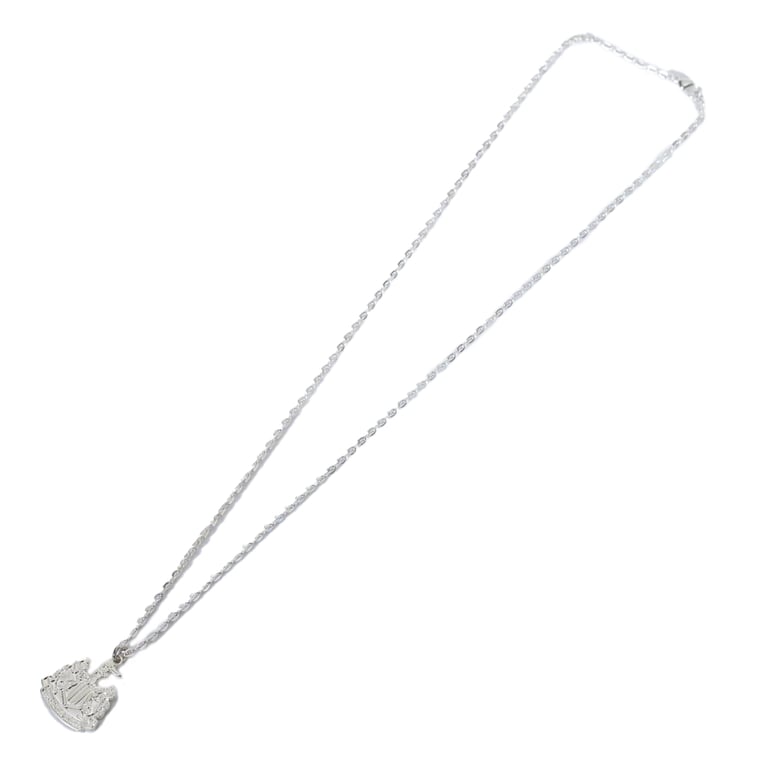 Newcastle United FC Silver Plated Crest Pendant Necklace with Lobster Clasp