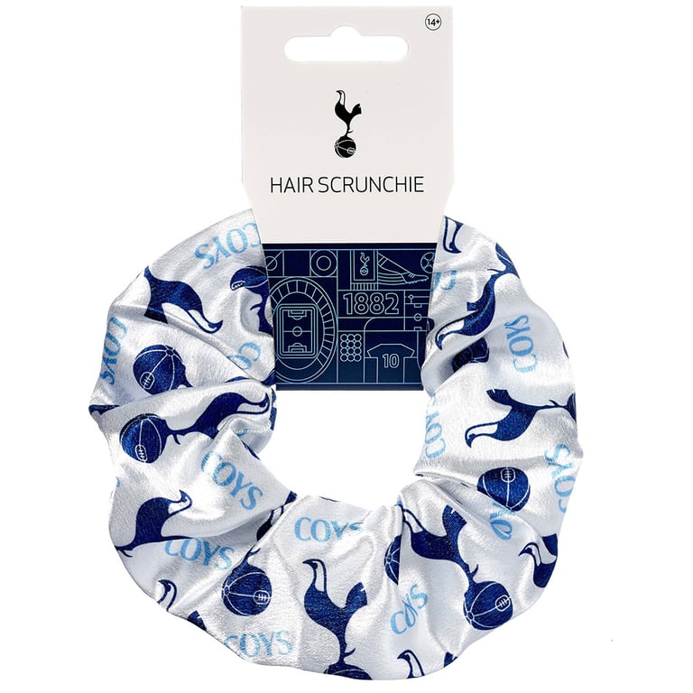 Tottenham Hotspur FC Colourful Satin Hair Scrunchie with Club Icons