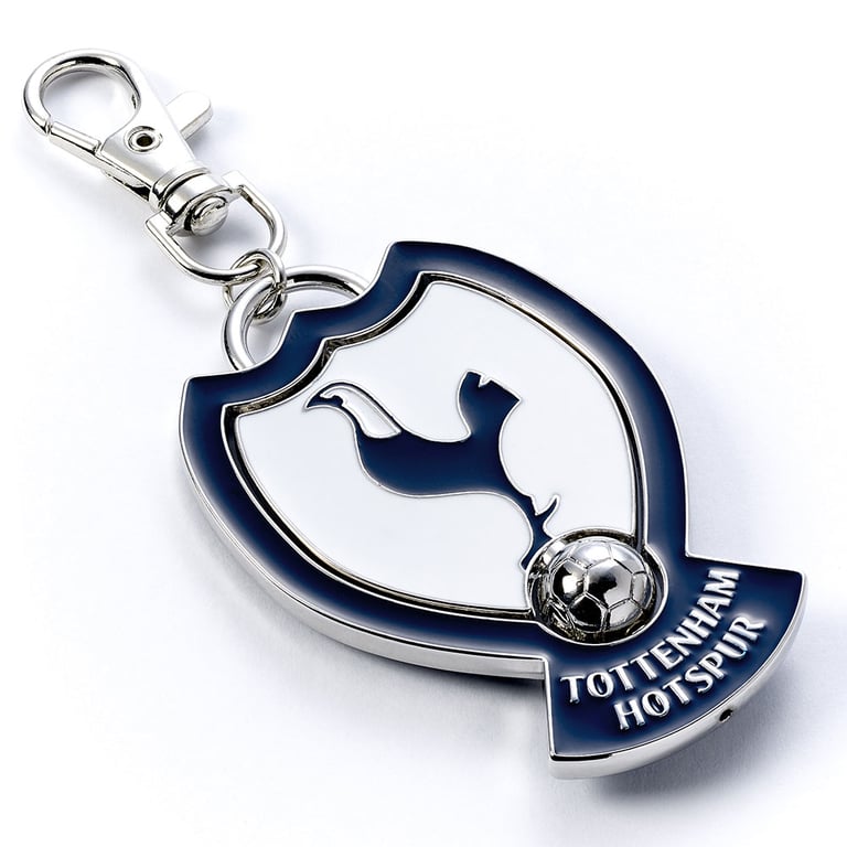 Tottenham Hotspur FC Metal Bag Charm with Spinning Center and Lobster Claw Clasp