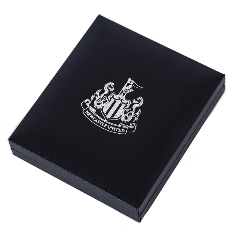 Newcastle United FC 18ct Gold Plated Sterling Silver Crest Pendant Necklace