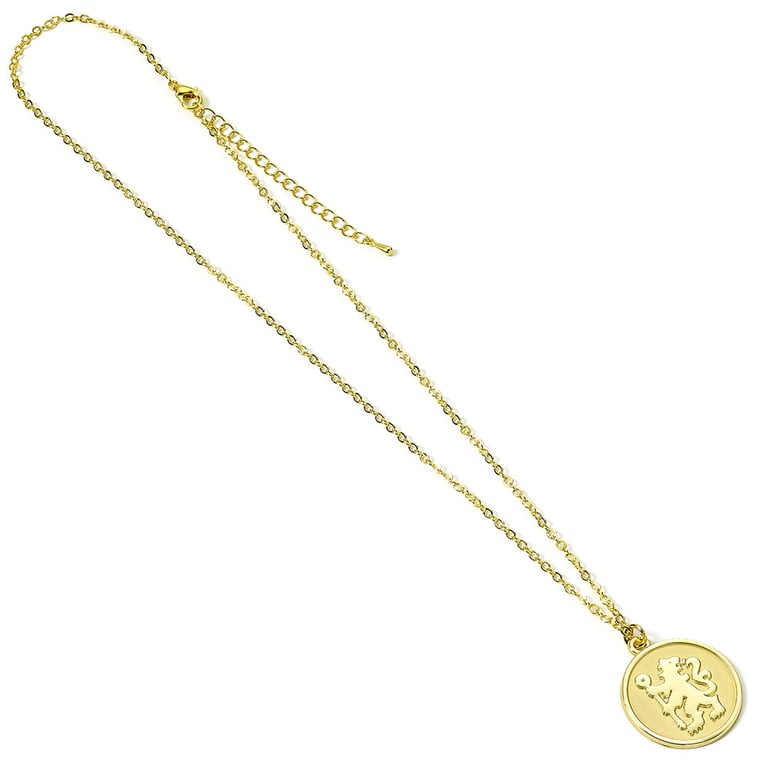 Chelsea FC Gold Finish Crest Necklace - Hypo-allergenic Pendant for Football Fans
