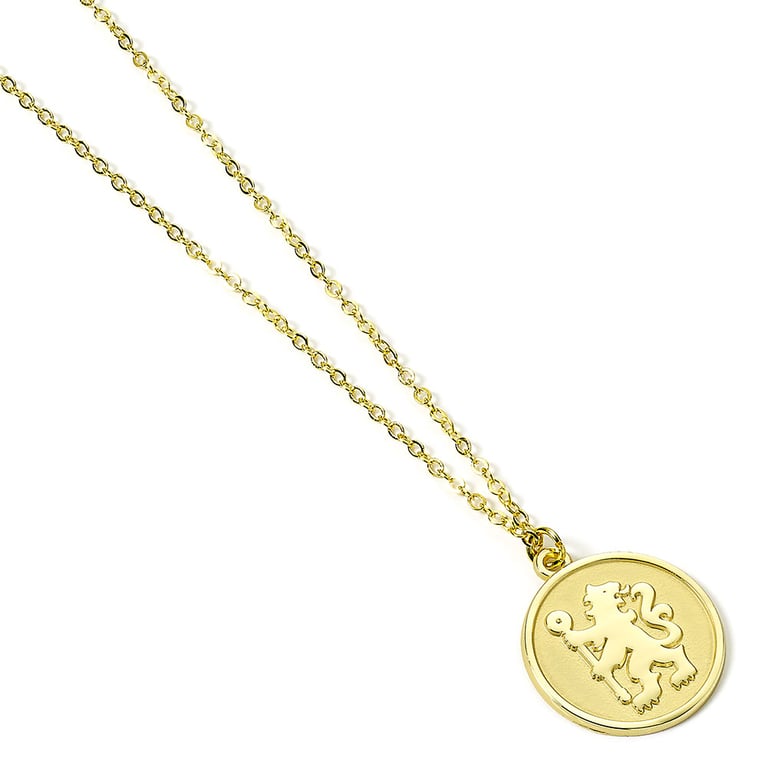 Chelsea FC Gold Finish Crest Necklace - Hypo-allergenic Pendant for Football Fans