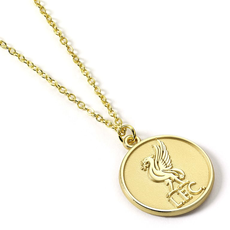 Liverpool FC Gold Finish Hypo-Allergenic Crest Necklace
