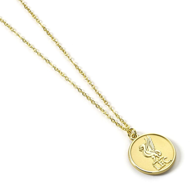 Liverpool FC Gold Finish Hypo-Allergenic Crest Necklace