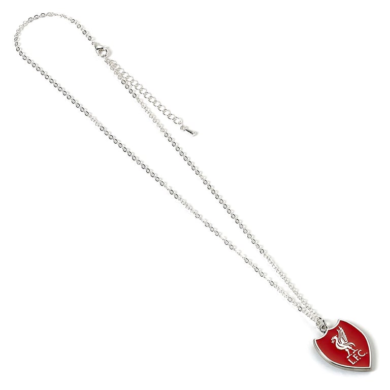 Liverpool FC Shield Necklace - Hypo-Allergenic Silver Finish with Liverpool Crest Pendant