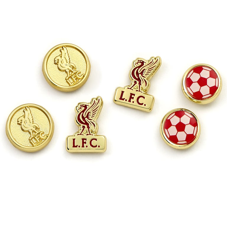 Liverpool FC Hypo-Allergenic Gold Finish Stud Earrings Set