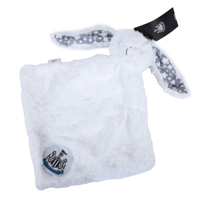 Newcastle United FC Soft Velboa Rabbit Baby Comforter