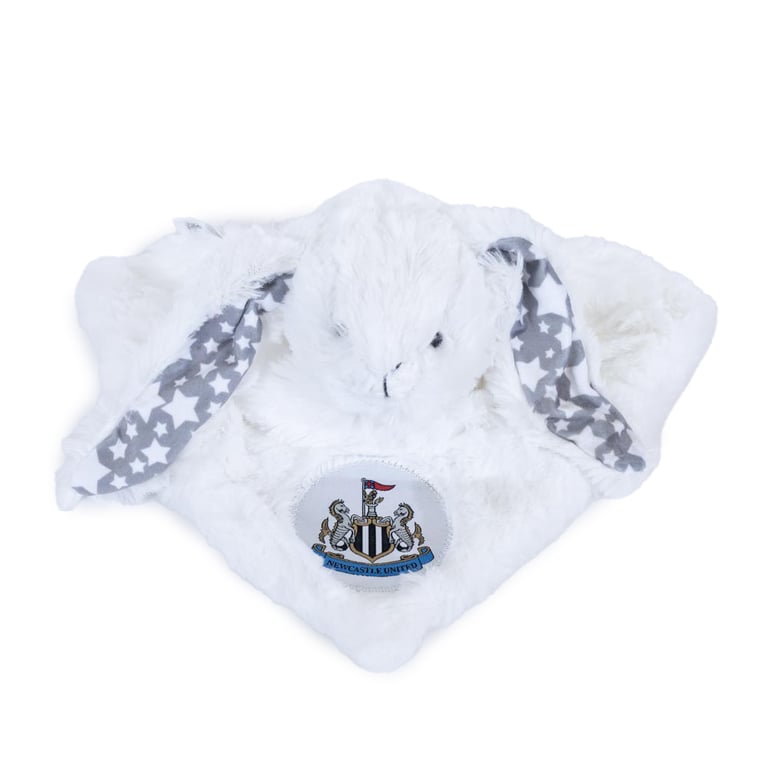 Newcastle United FC Soft Velboa Rabbit Baby Comforter