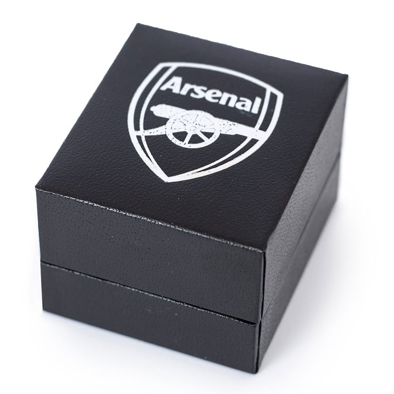 Sterling Silver Arsenal FC Gothic Text Ring - Official Team Jewelry
