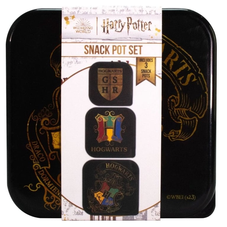 Harry Potter 3-in-1 Microwave Dishwasher Freezer Safe Snack Pots