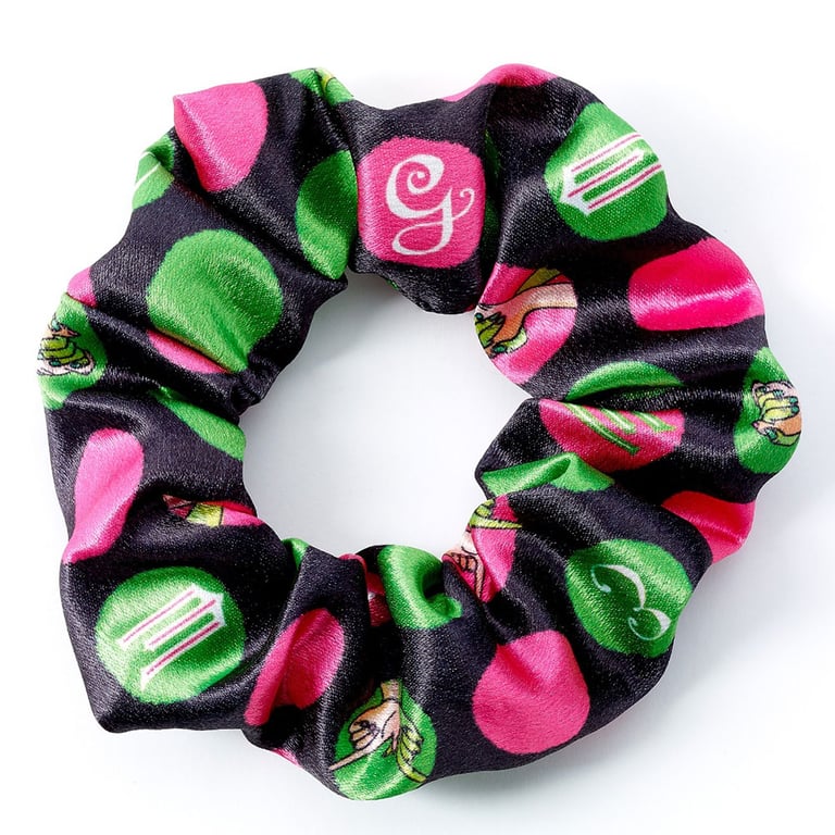 Wicked Elphaba & Glinda Satin Hair Scrunchie with Friendship Logo