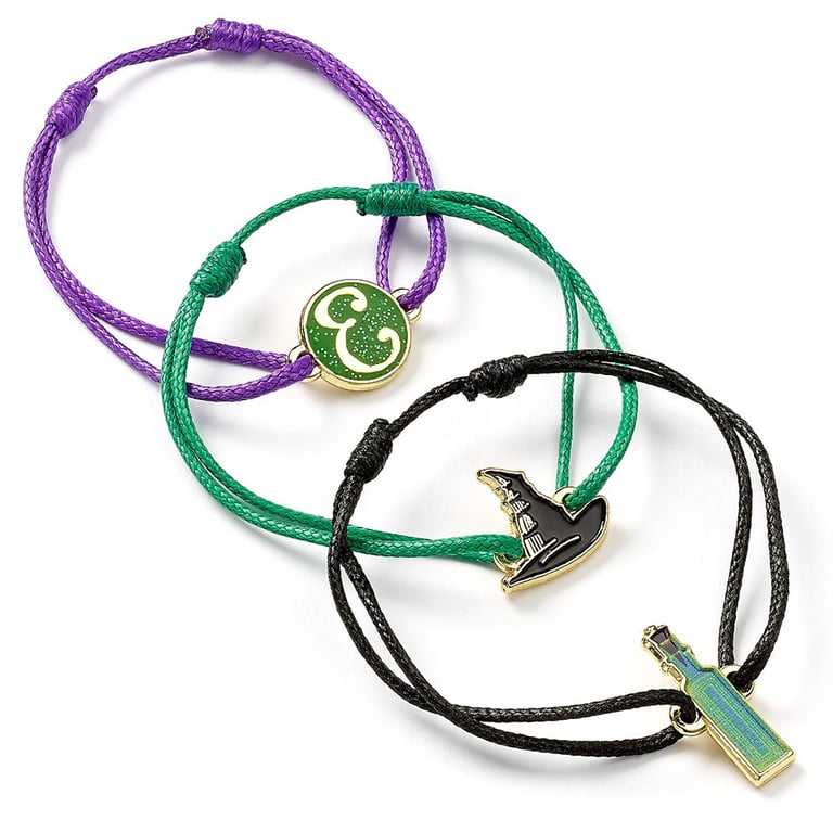Elphaba Friendship Bracelet Set - Adjustable Cord Jewellery from Barbie Collection