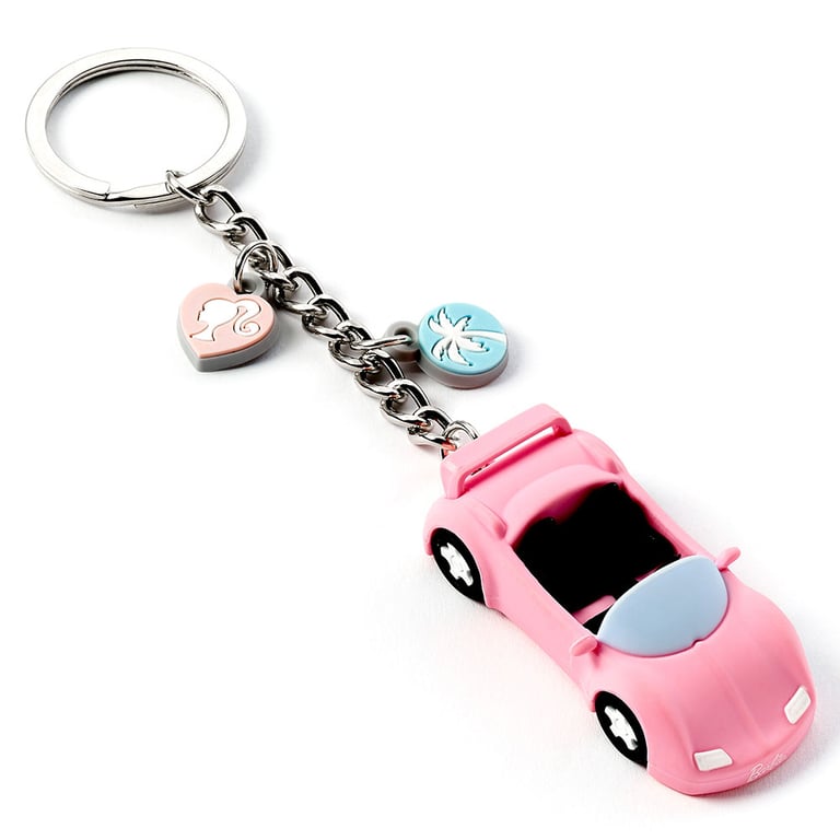 Barbie Car 3D Keyring - Featuring Iconic Vehicle and Charms