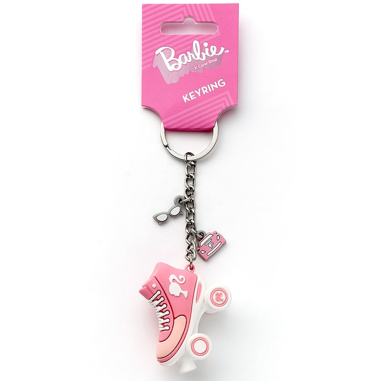Barbie 3D Roller Skate Keychain with Charms and Chain