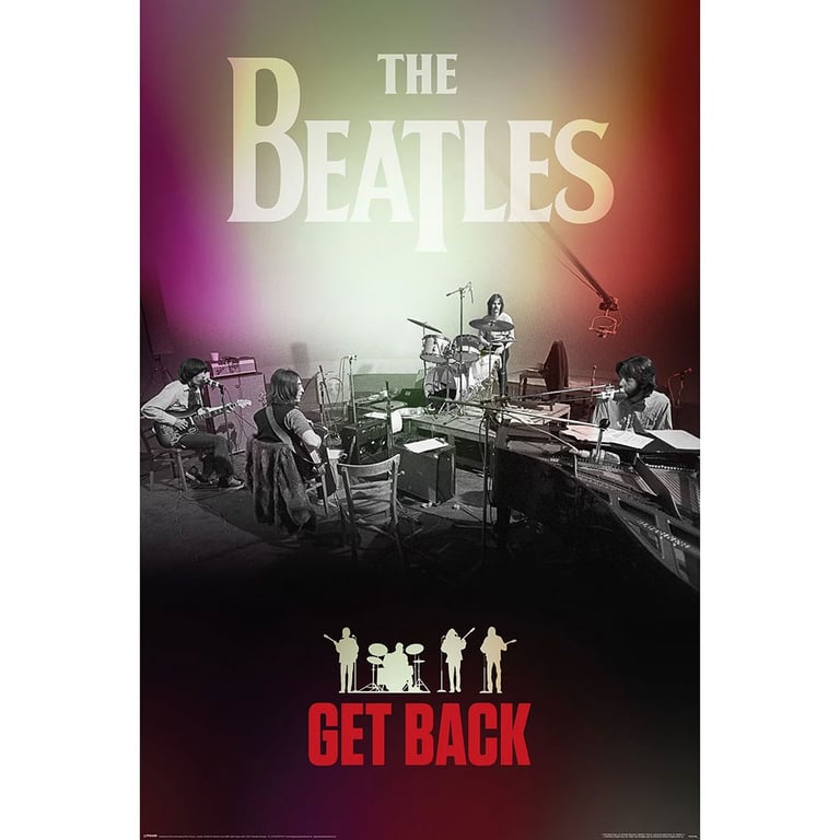 The Beatles Get Back High Resolution Rolled Poster - 150gsm Gloss Paper Artwork