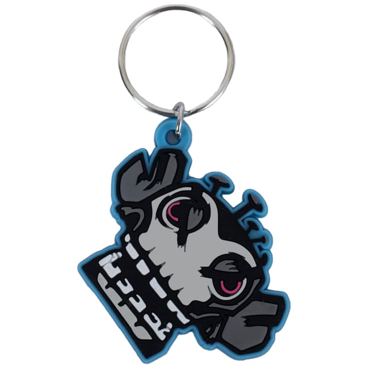 Arcane Monkey Bomb PVC Keyring - Durable, Colorful, and Highly Detailed Keychain with Chain and Split Ring