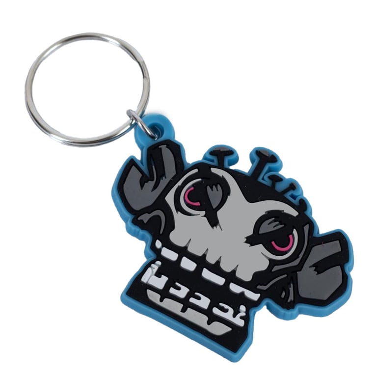Arcane Monkey Bomb PVC Keyring - Durable, Colorful, and Highly Detailed Keychain with Chain and Split Ring