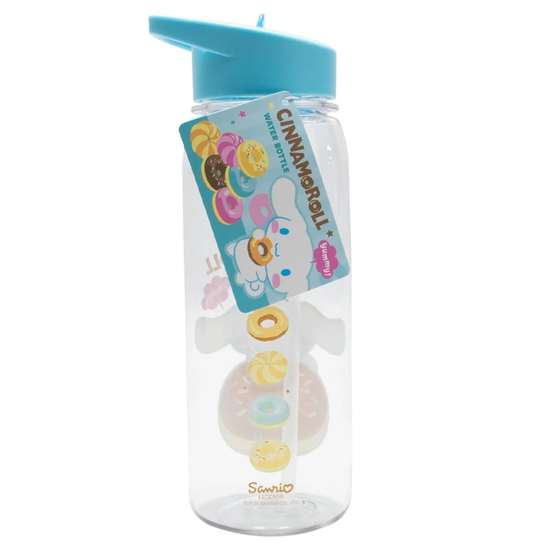 Cinnamoroll Flip Top Drinks Bottle - Pastel Coloured, Yummy! Design, Hand Wash Only