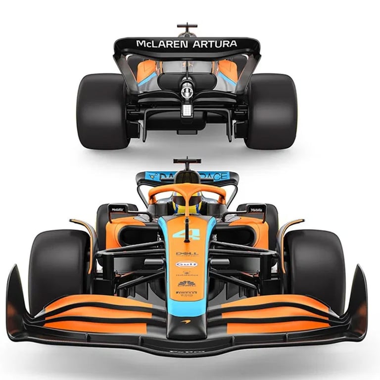 McLaren F1 MCL36 1:18 Scale Radio Controlled Car - Spring Suspension & Multi Direction Driving