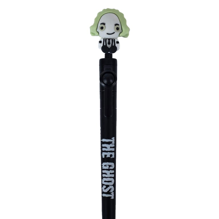 Beetlejuice Fidget Pen - Spinning & Removable Top Ballpoint Pen with Black Ink