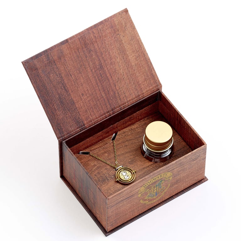 Harry Potter Time Turner Necklace & Earrings Gift Box Set - Inspired by Hermione s Polyjuice Potion Compartments