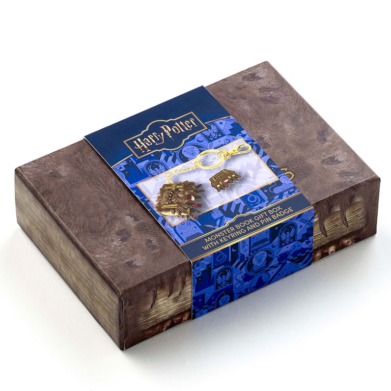 Harry Potter Monster Book Gift Box Set with Keyring and Badge