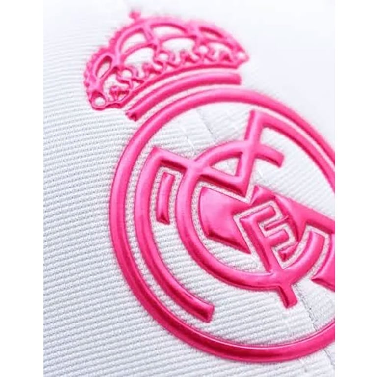 Real Madrid CF Ladies Curved Brim Cap with Adjustable Size and Authentic Crest
