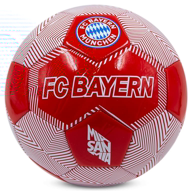 Bayern Munich Mia San Mia 26 Panel PVC Red Football - Official Team Ball