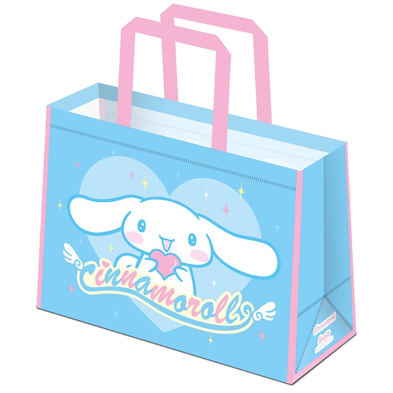 Cinnamoroll Polypropylene Reusable Shopping Bag - Eco-Friendly Blue Tote Bag