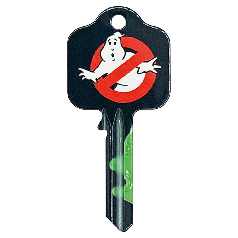 Ghostbusters Logo Blank Door Key - High Quality Key with Detailed Designs