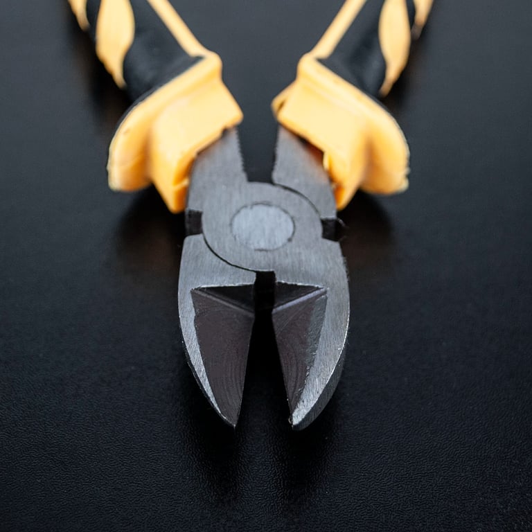 3 Piece Soft Grip Pliers Set - Hardened Steel with Rubber Slip Grips for Long Nose, Side Cutter & Combination Pliers