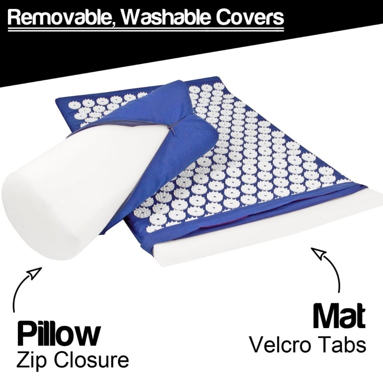 Acupressure Mat, Pillow and Ball Set - Pain Relief and Stress Relief Tool