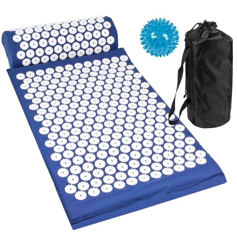 Acupressure Mat, Pillow and Ball Set - Pain Relief and Stress Relief Tool