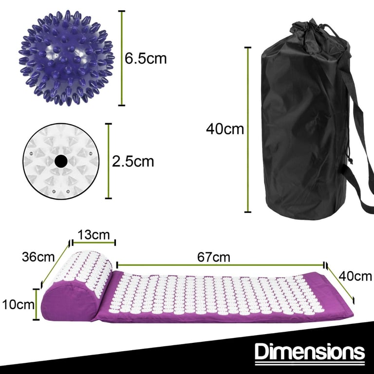 Acupressure Mat Set - Relief from Muscle Pain and Improved Circulation