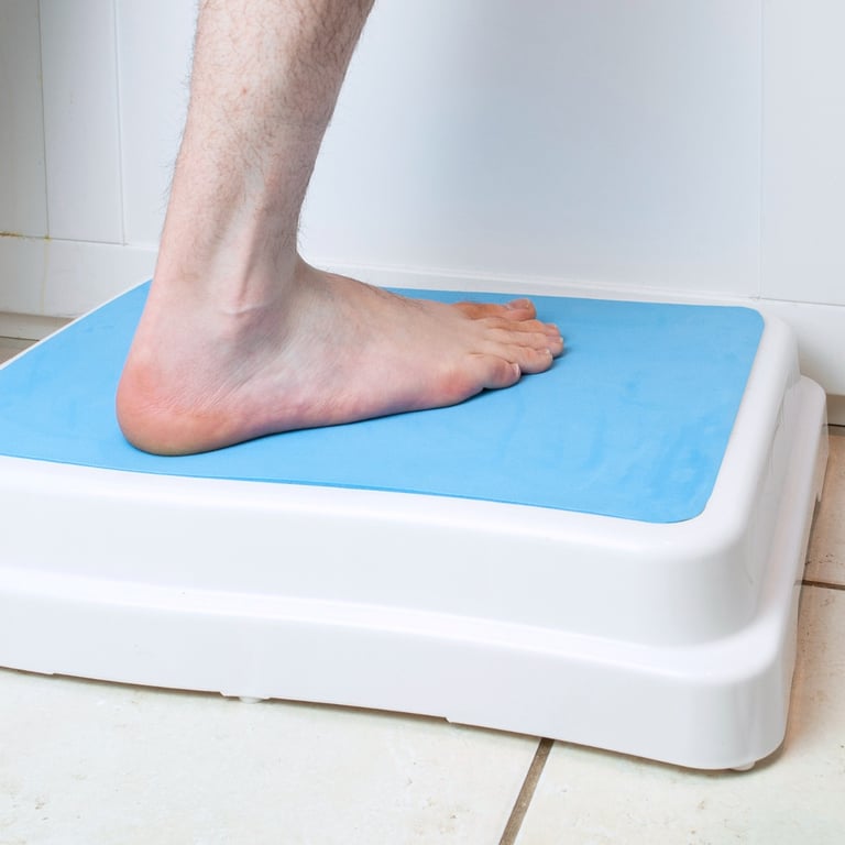 Bath and Shower Step - Non-Slip Platform with Stackable Design