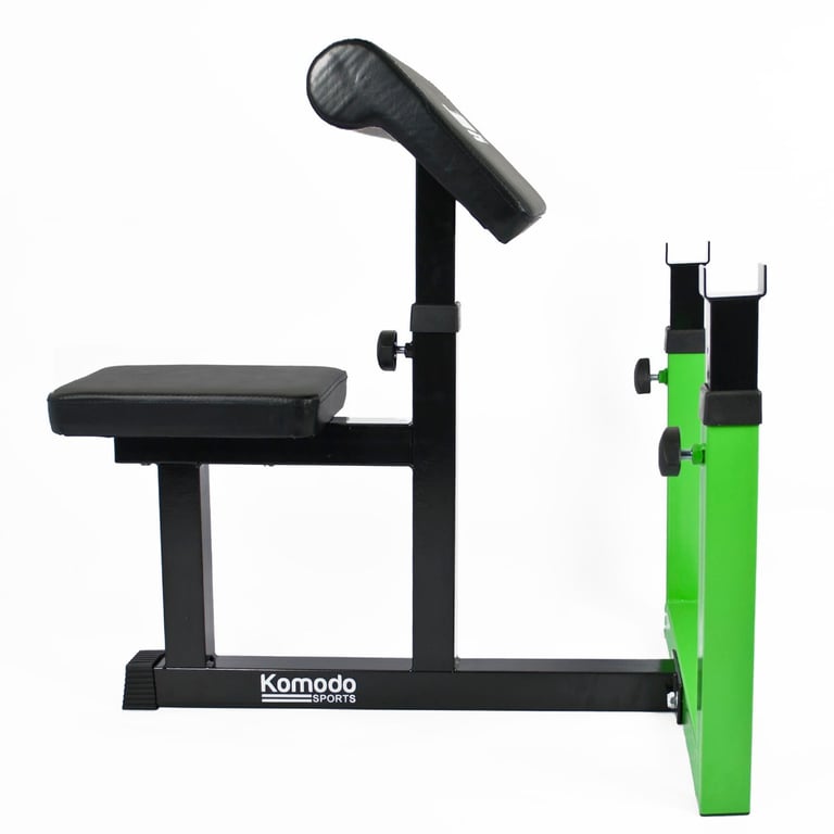 Bicep Preacher Curl Bench - Heavy Duty Adjustable Home Gym Equipment