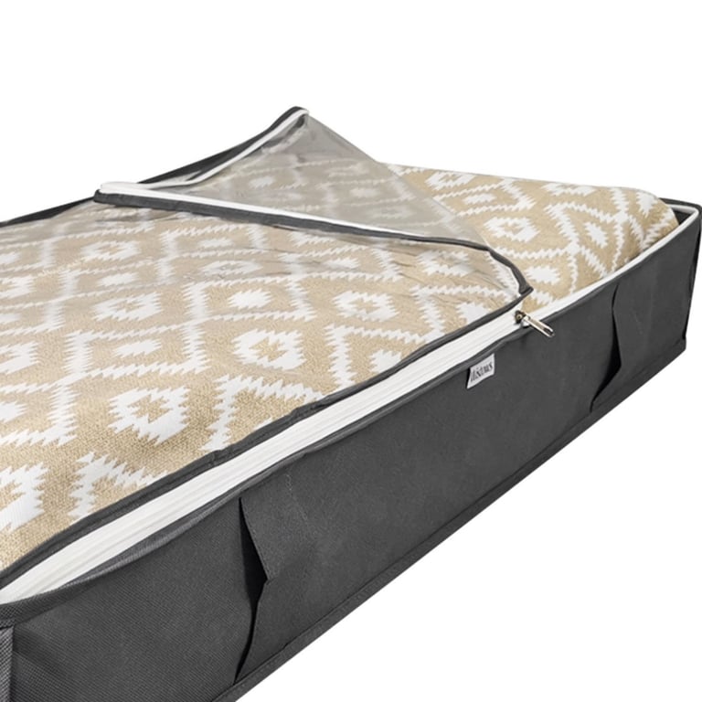 Under-Bed Storage Bags - Breathable & Clear Window Storage for Clothes and Bedding