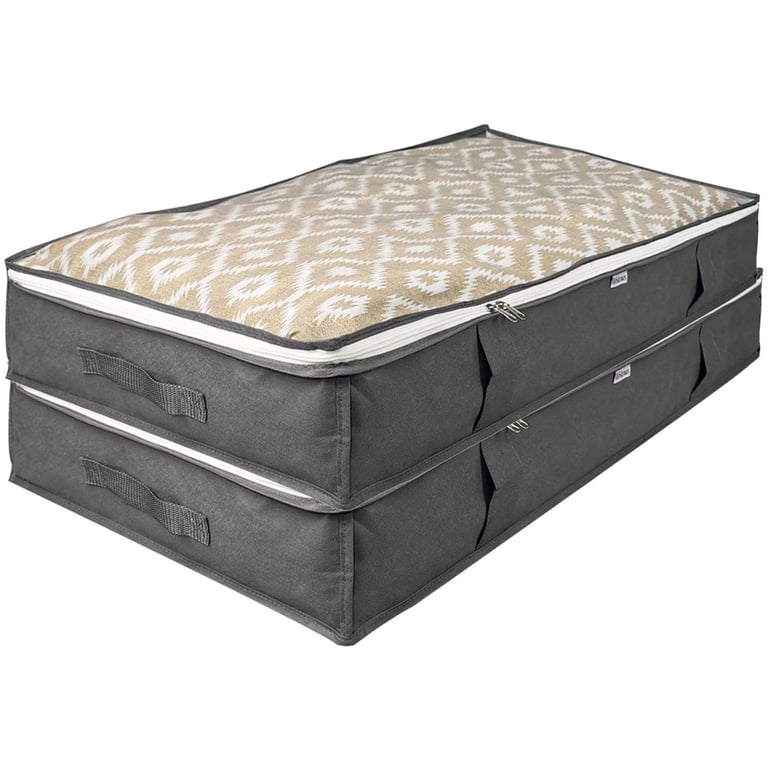 Under-Bed Storage Bags - Breathable & Clear Window Storage for Clothes and Bedding